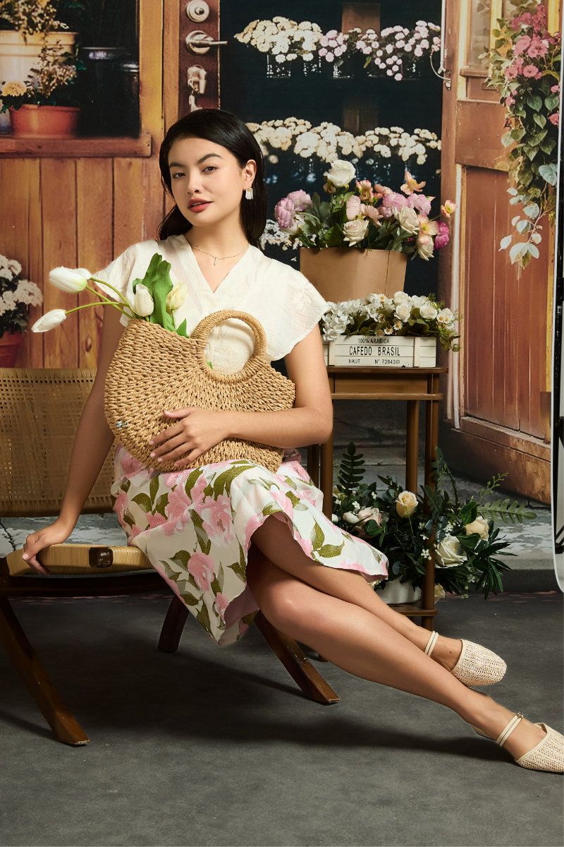 BENI SKIRT IN PEONY DAYDREAM