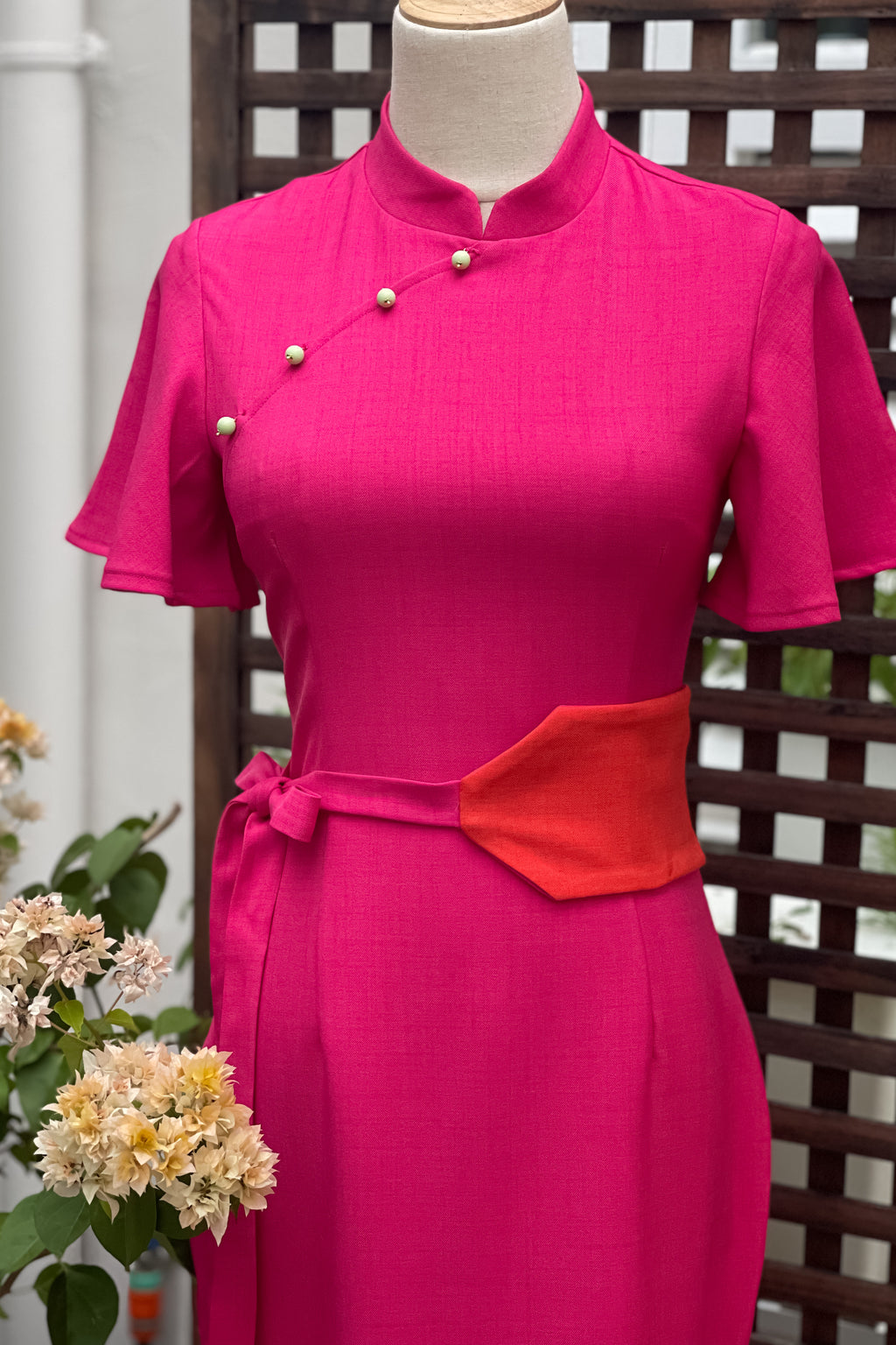 PINGYANG DRESS IN FUCHSIA
