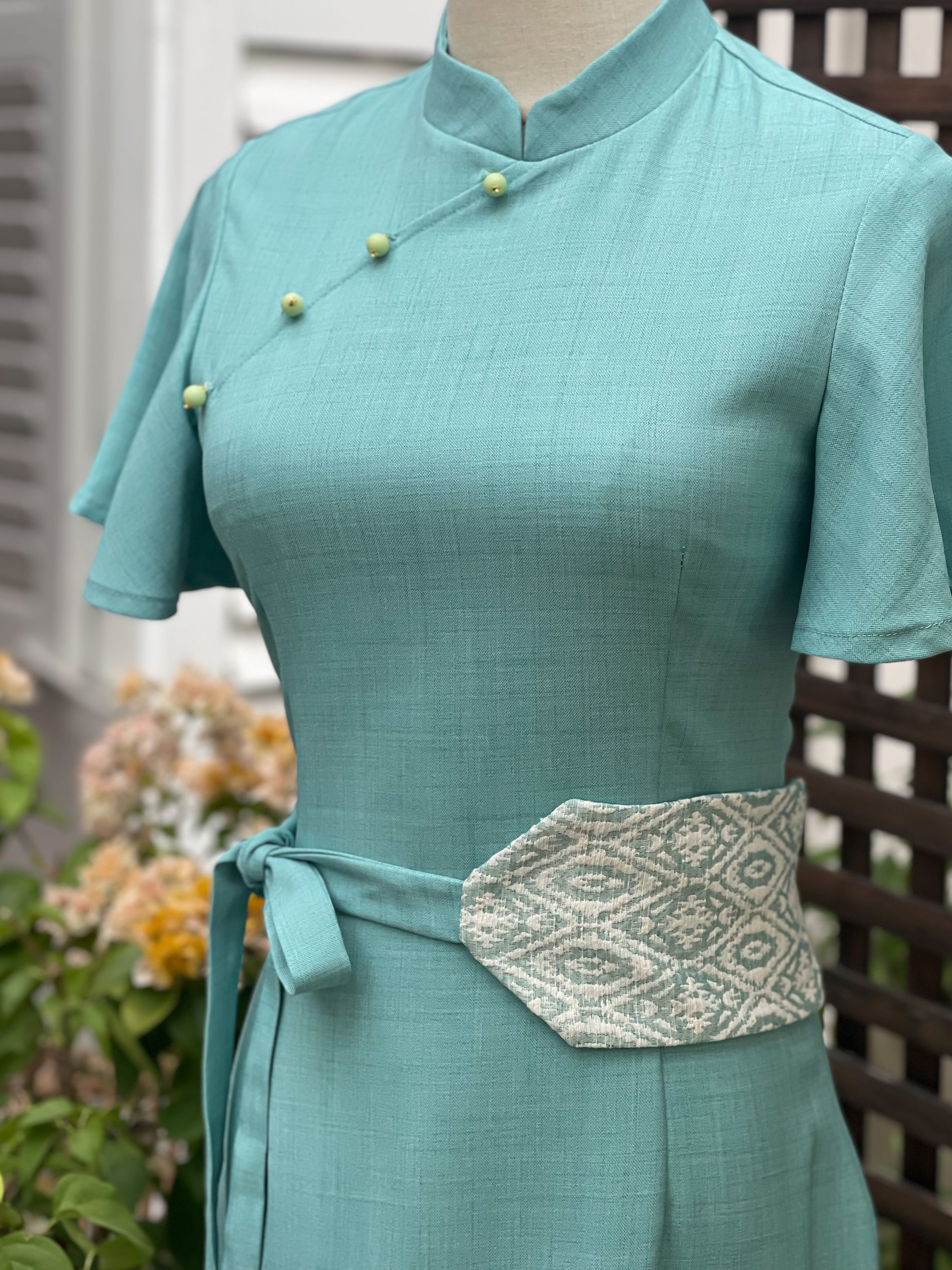 PINGYANG DRESS IN MINT