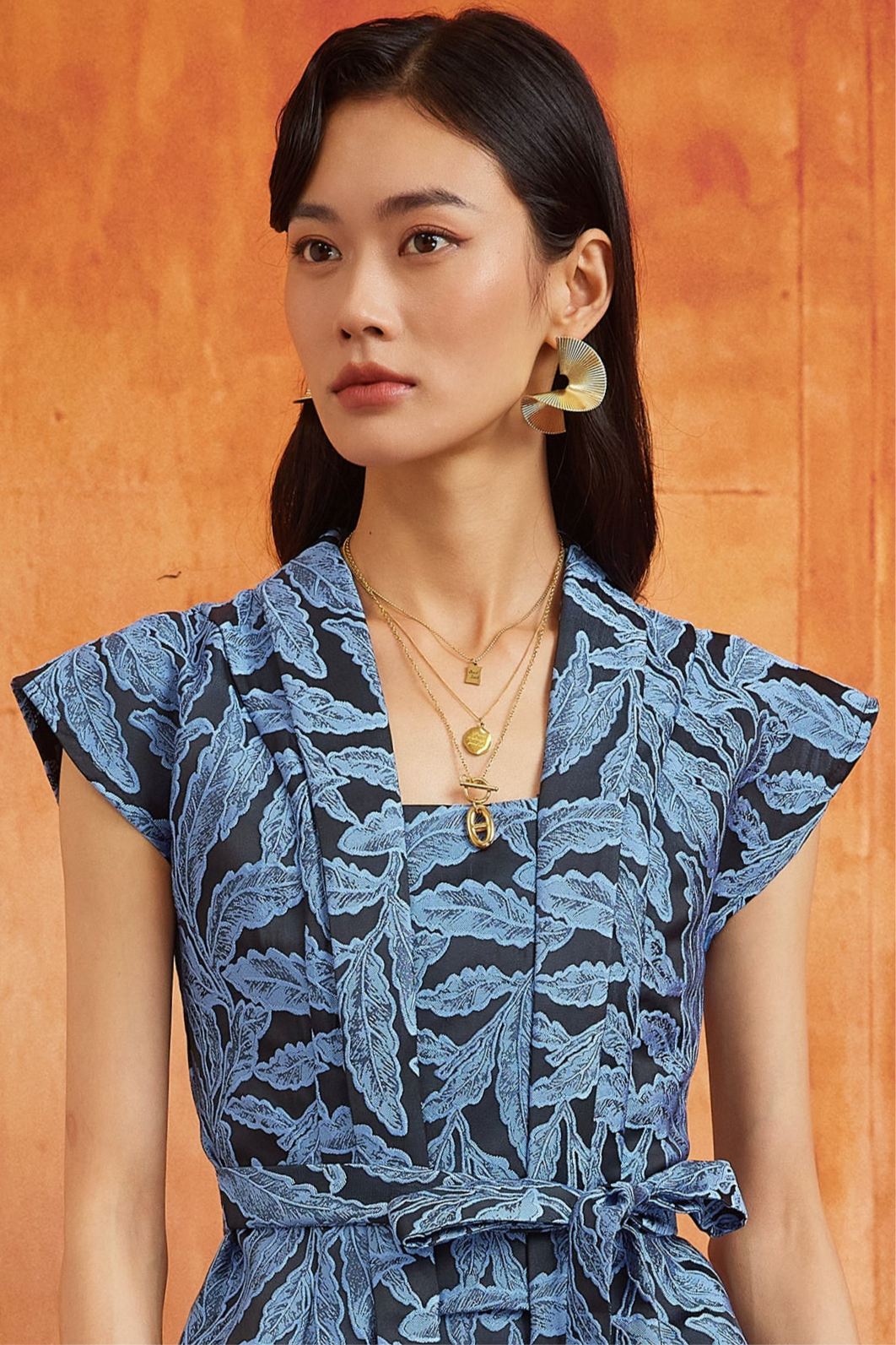 NYA CHIK TOP IN SMOKEY BLUE