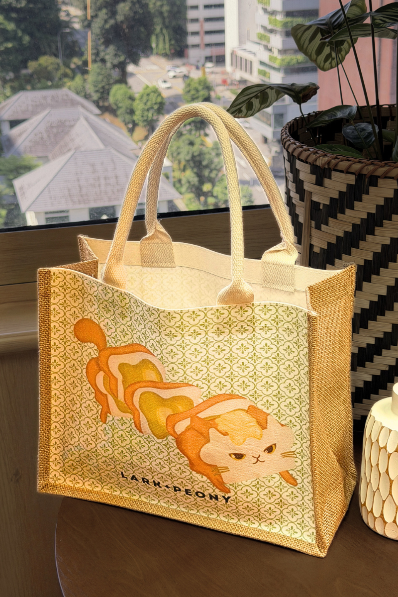 CANVAS TOTE BAG IN KAYA CAT