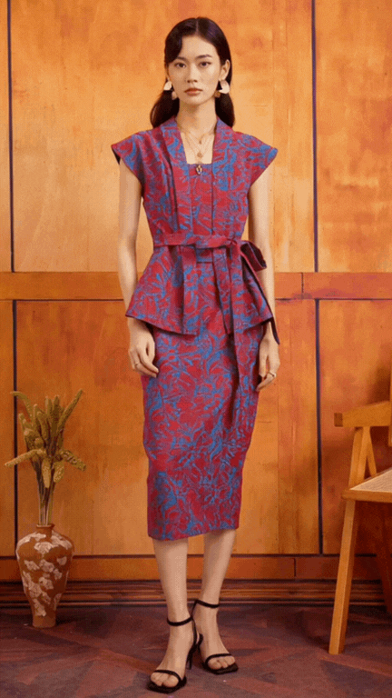 NYA CHIK TOP IN CRIMSON CLOVE