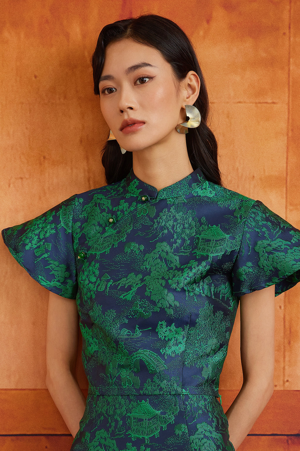 PINGYANG TOP IN INDIGO WILLOW