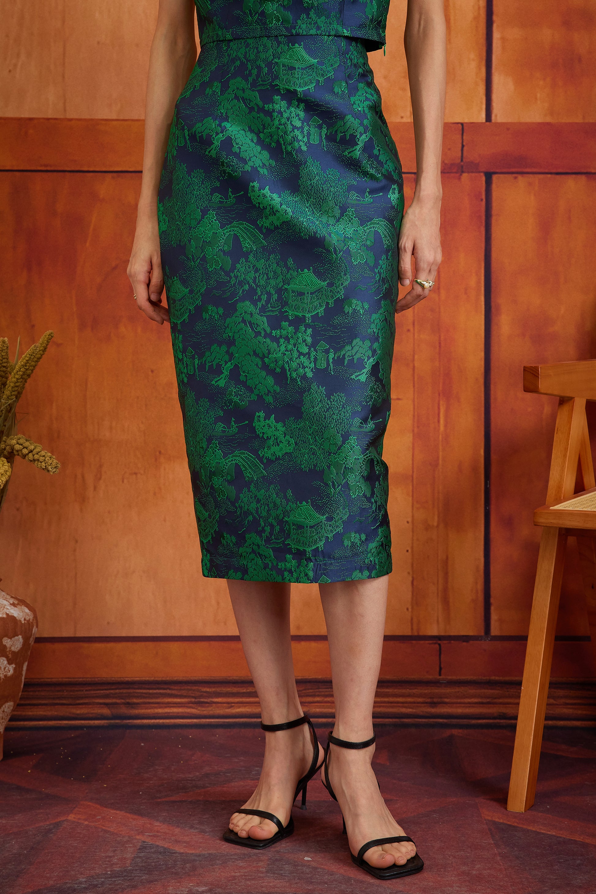 NARI SKIRT IN INDIGO WILLOW