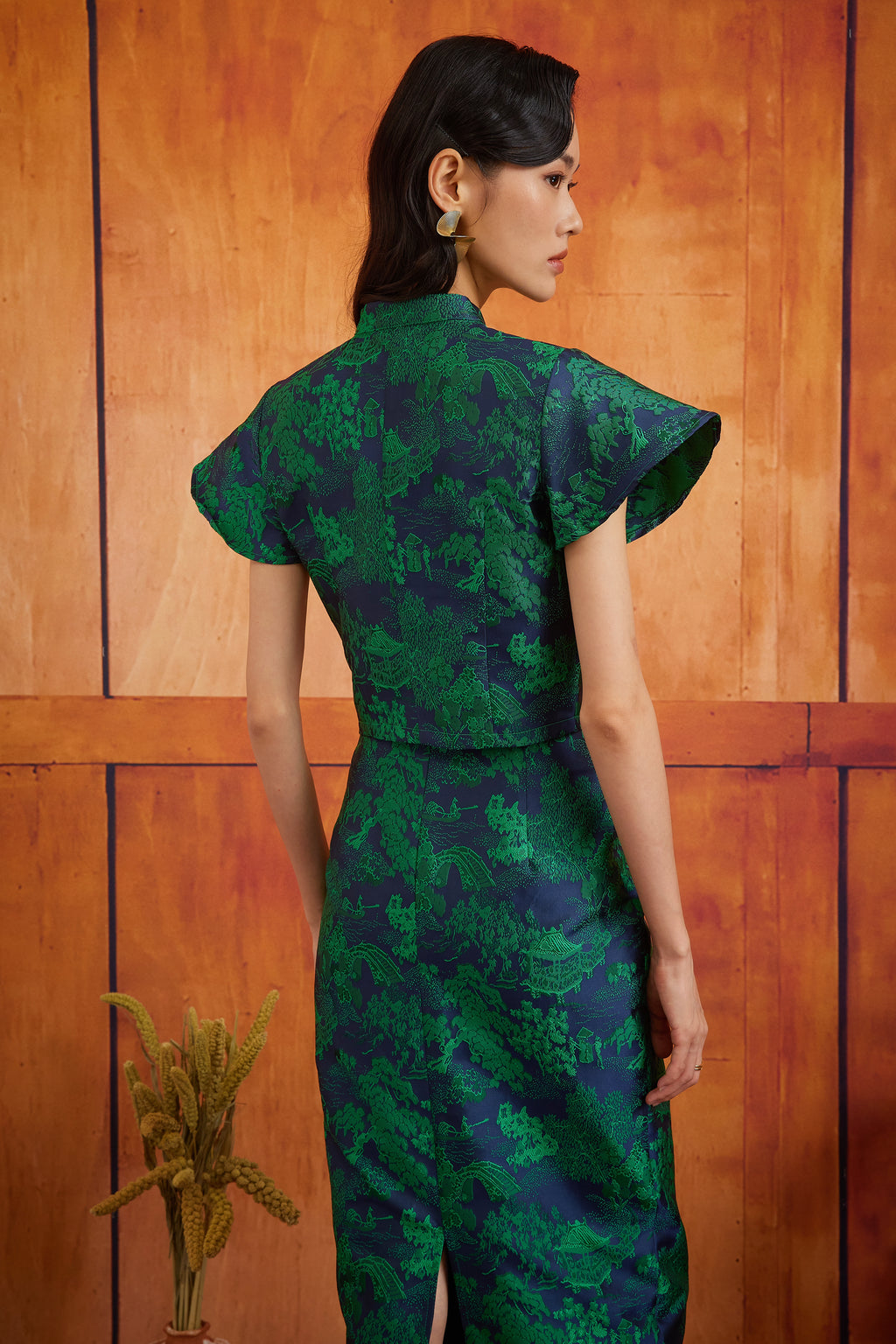 PINGYANG TOP IN INDIGO WILLOW