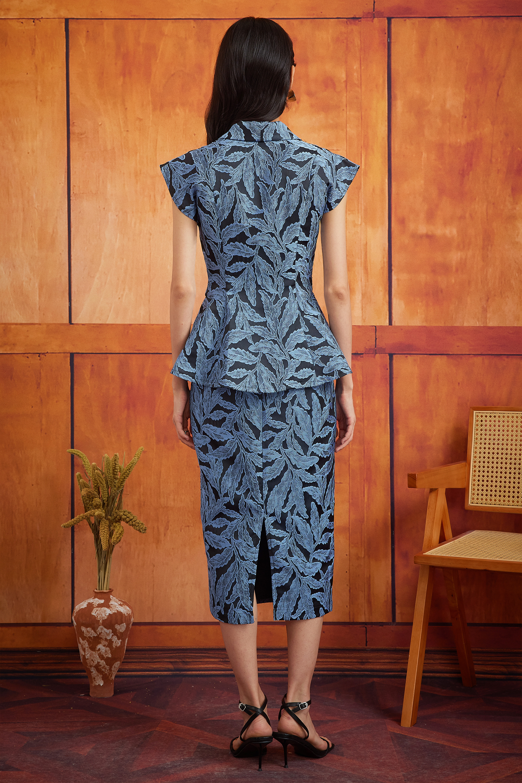 NYA CHIK TOP IN SMOKEY BLUE