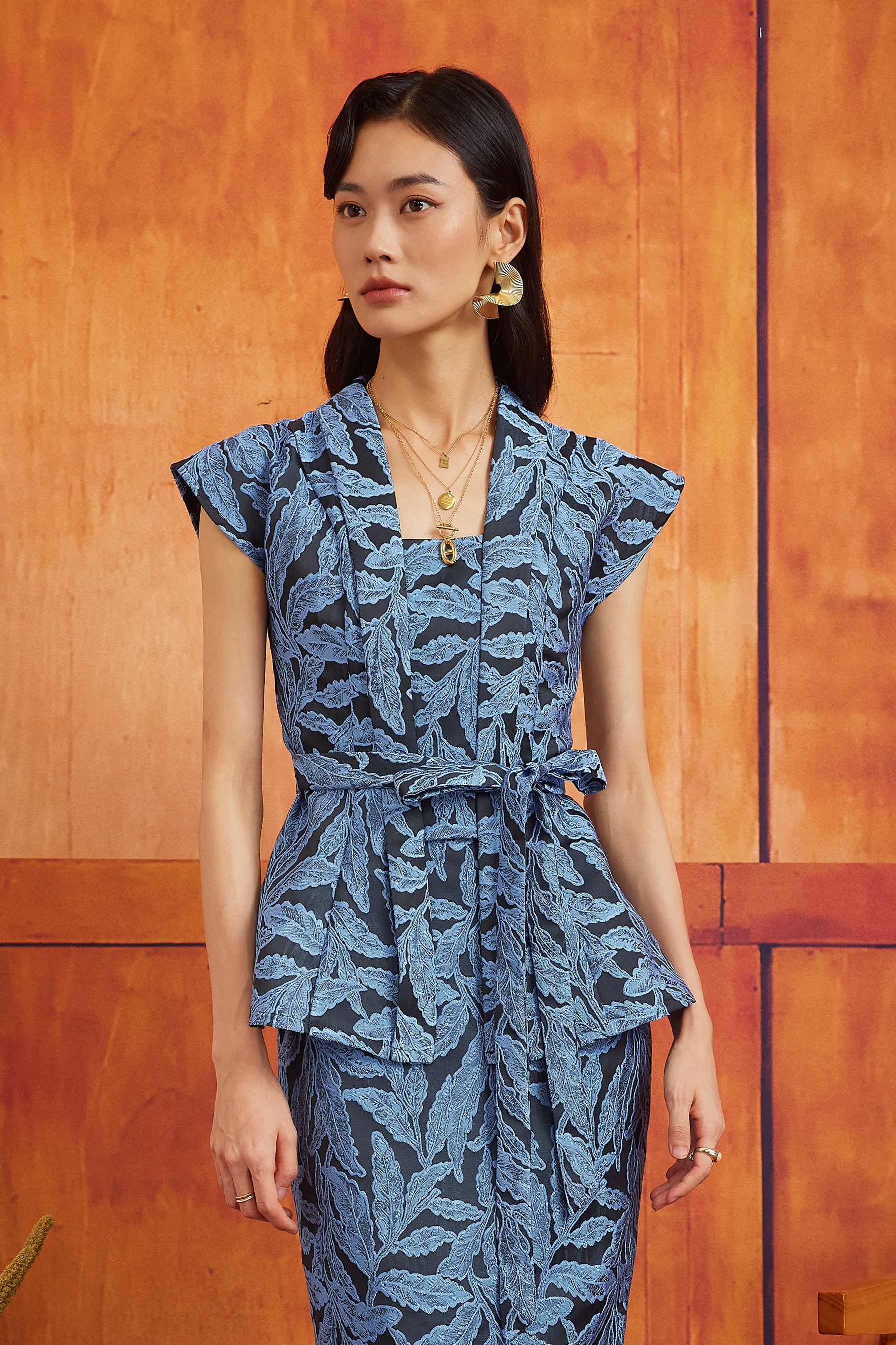 NARI SKIRT IN SMOKEY BLUE