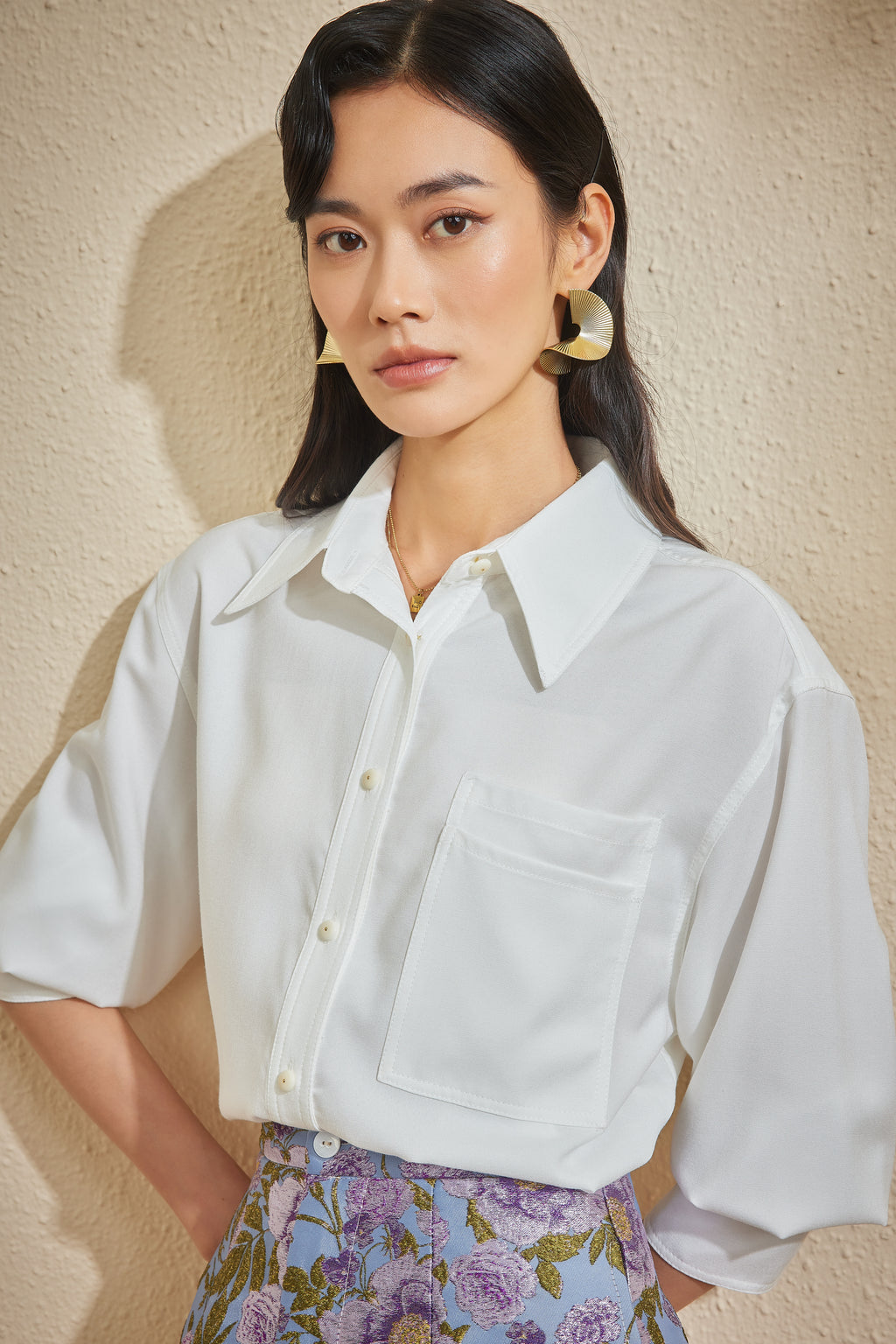 ESCAPE ARTIST SHIRT IN DOVE