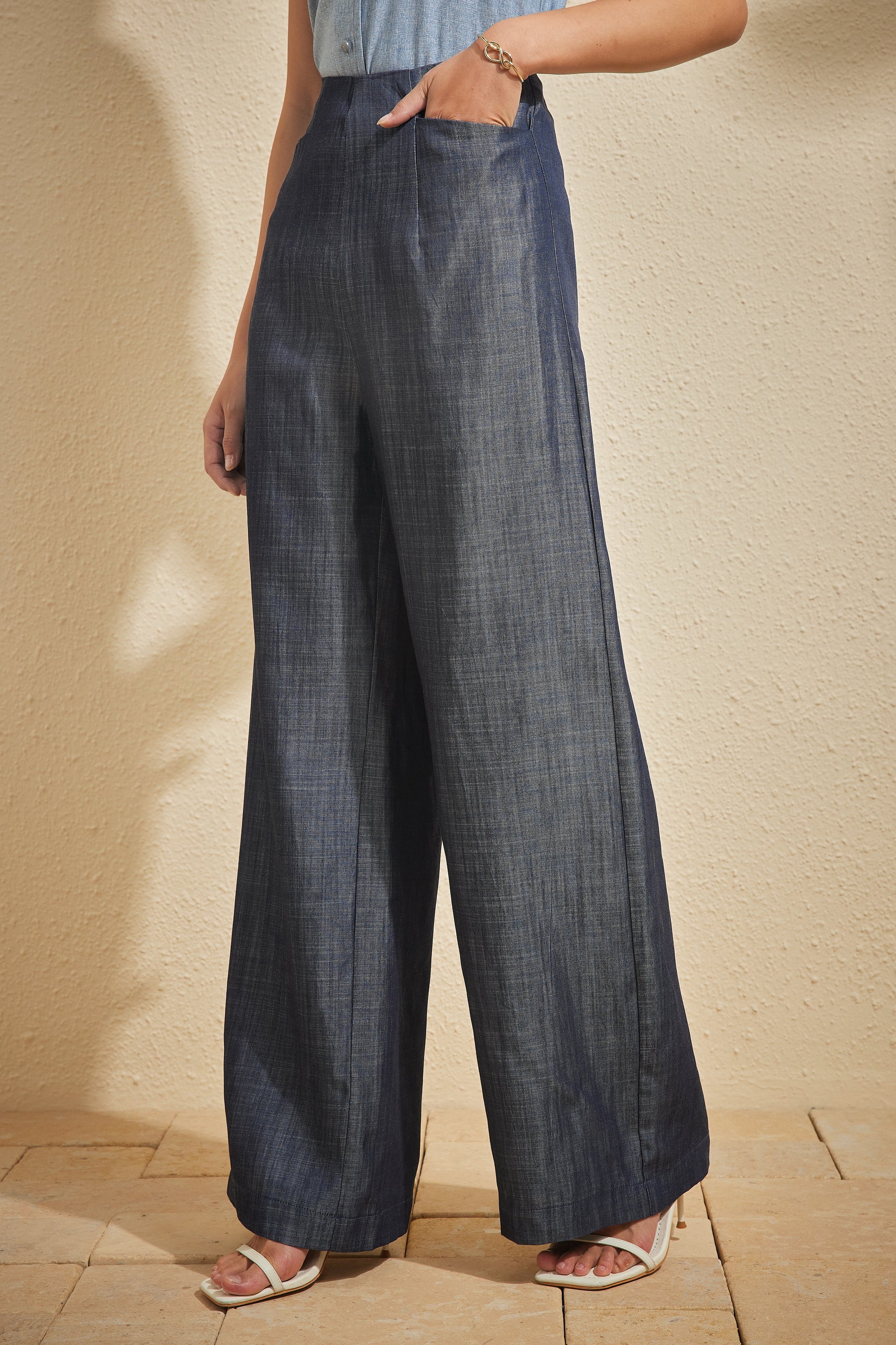 ARIA PANTS IN DARKWASH DENIM
