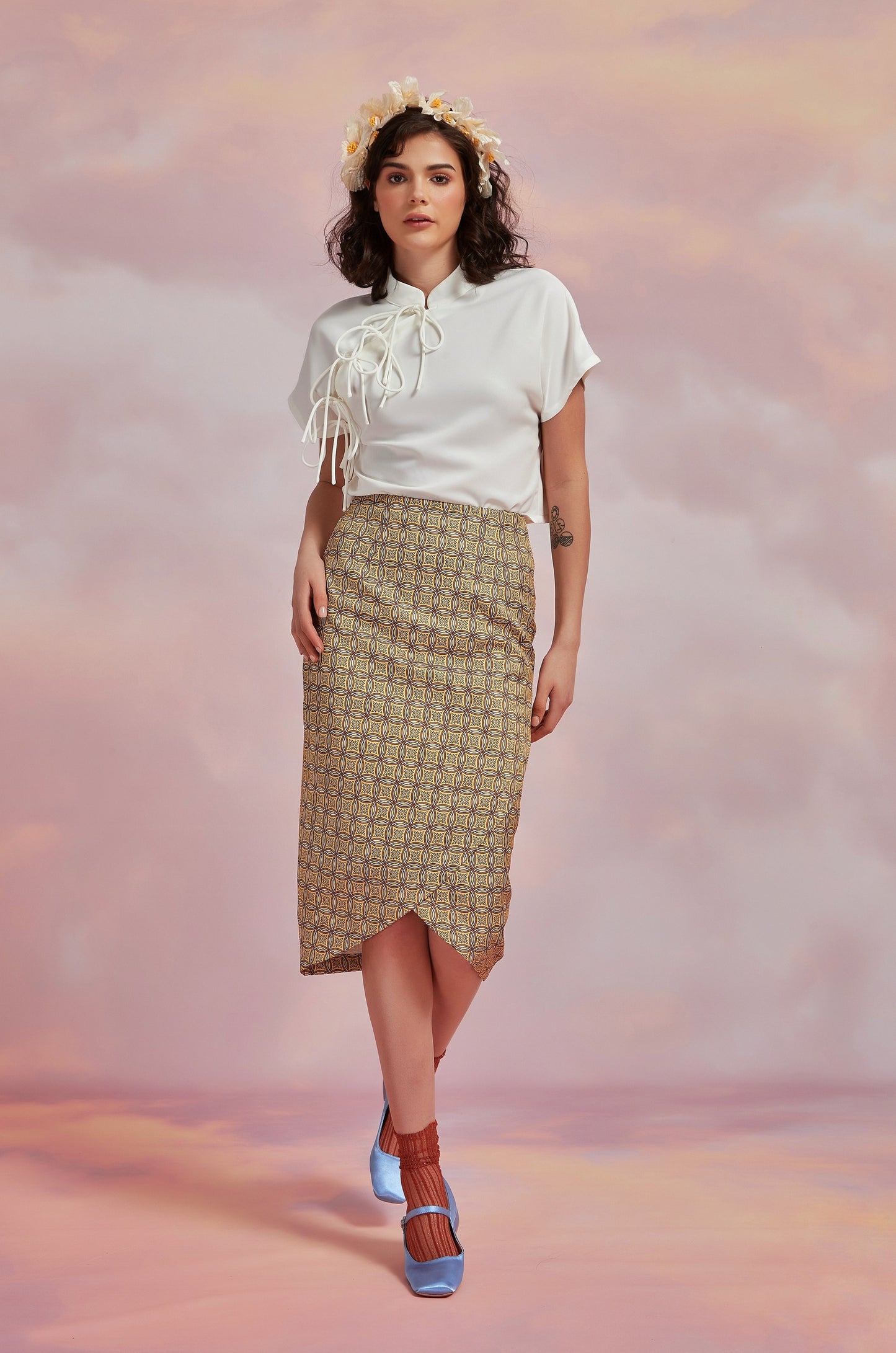 HANABIRA SKIRT IN CITRUS