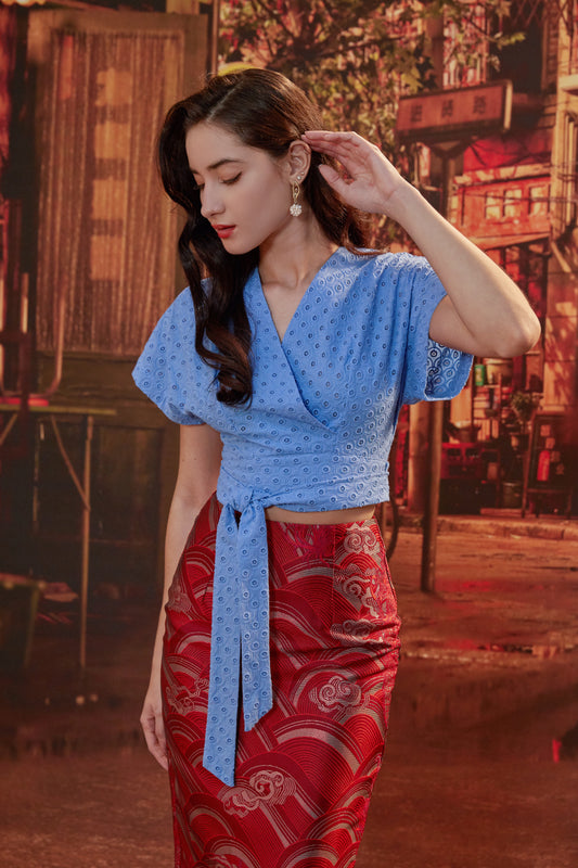LEIZU SHANG IN SMOKY BLUE