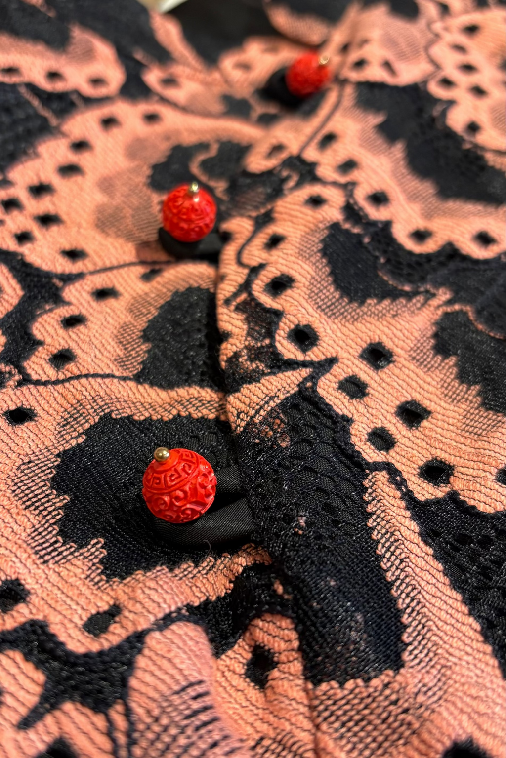 PINGYANG LACE TOP IN MIDNIGHT PETAL