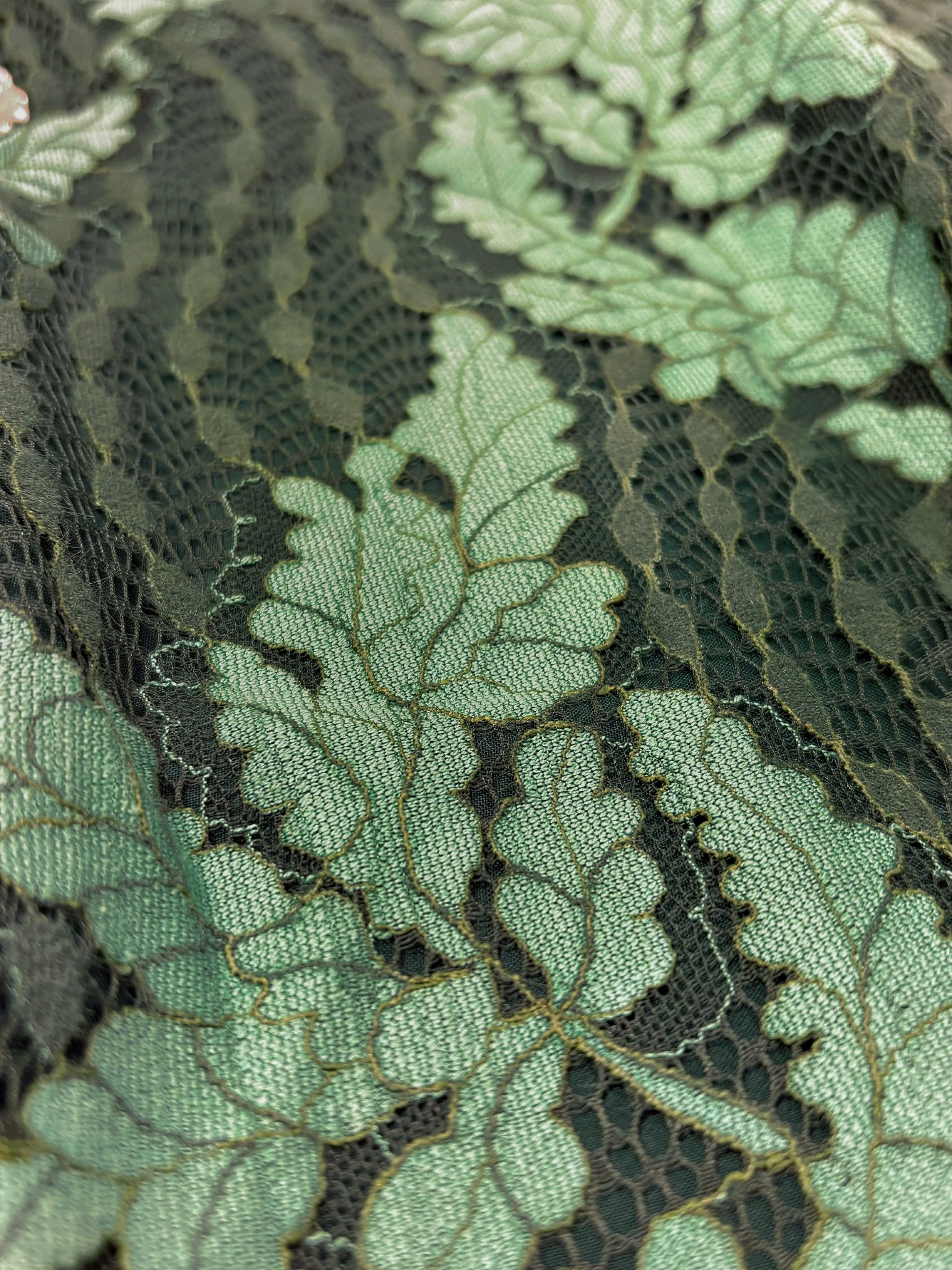 NARI LACE SKIRT IN JADE CASCADE
