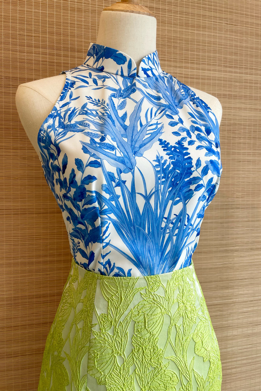 PREORDER: HALTER TOP IN  LUSH AZRAQ