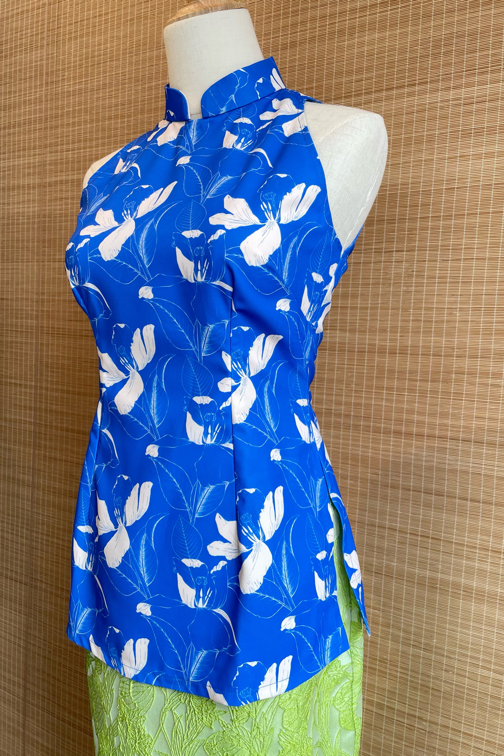 HALTER TOP IN BYZANTINE BLUE
