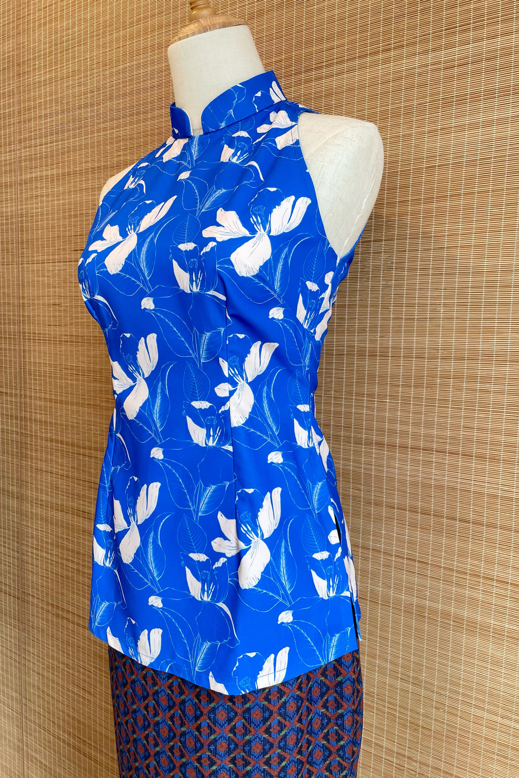 HALTER TOP IN BYZANTINE BLUE