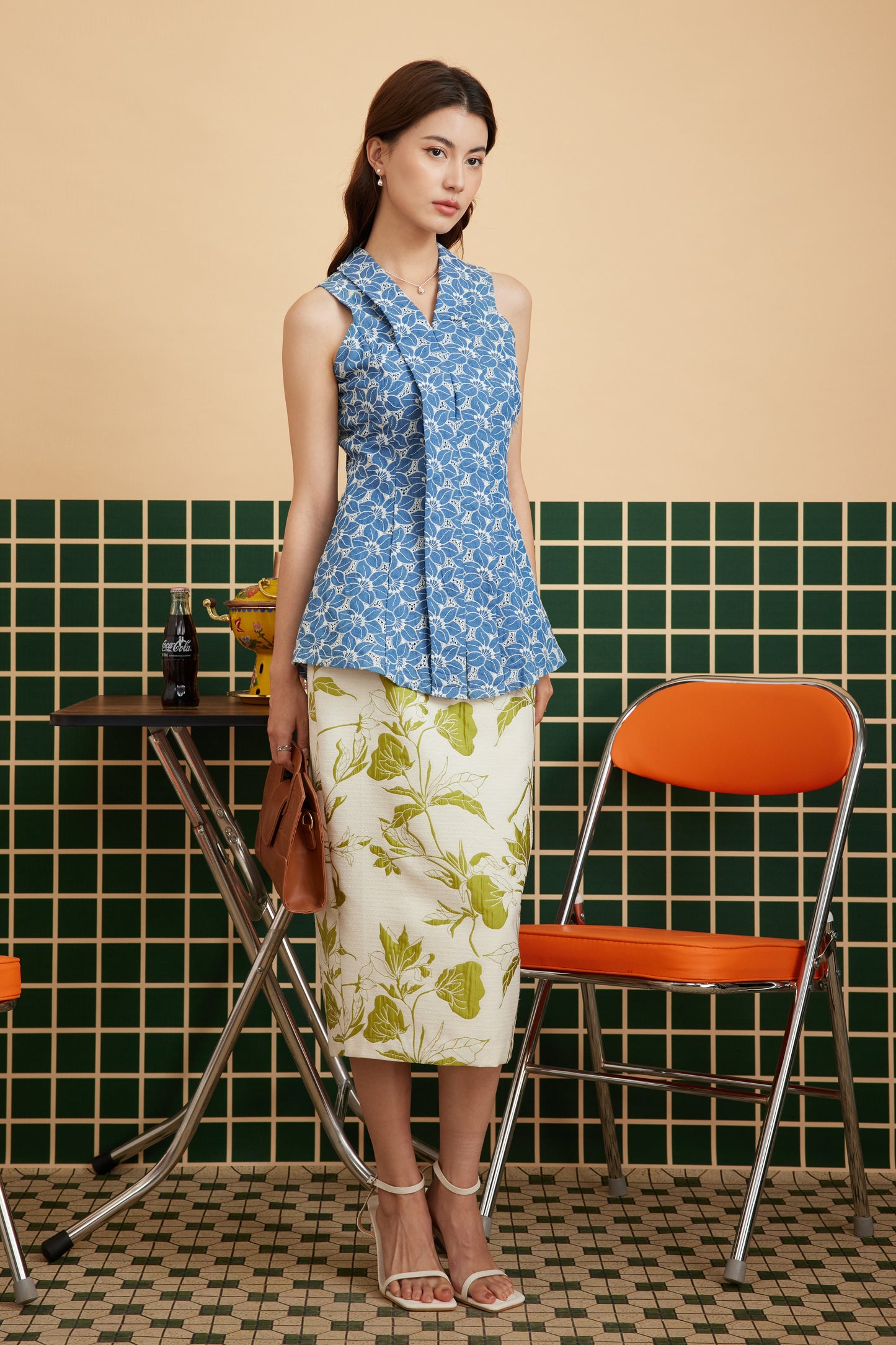 NARI SKIRT IN WHITE SAGE