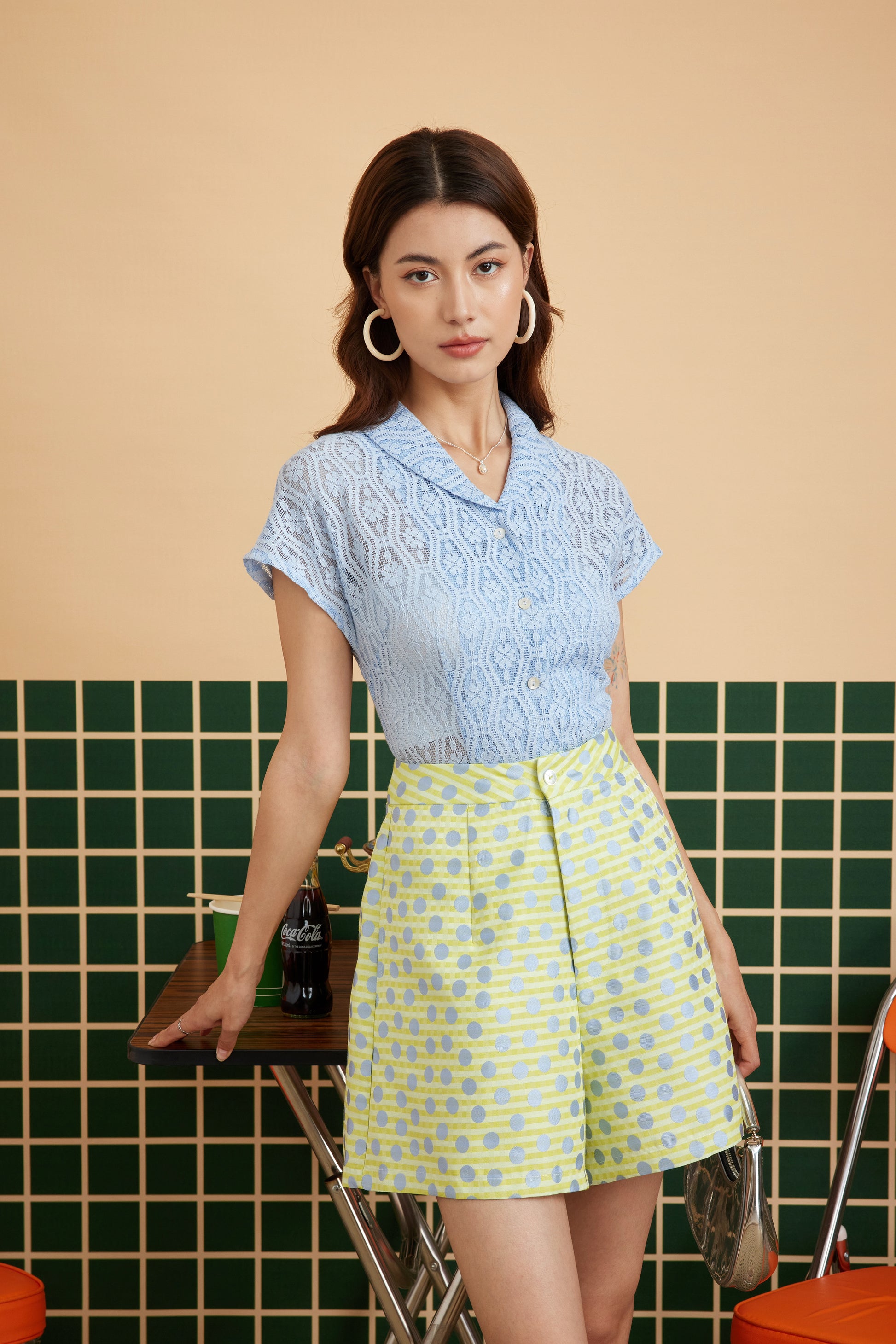 TAILORED SHORTS IN YAYOI YELLOW