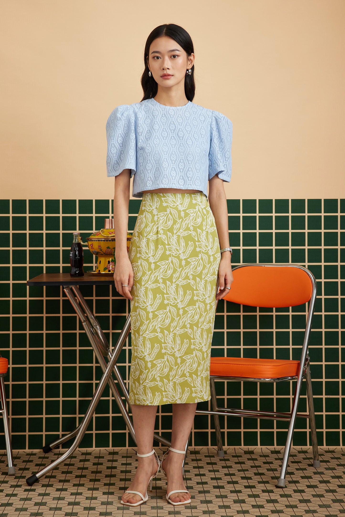 NARI SKIRT IN SPRING FROST