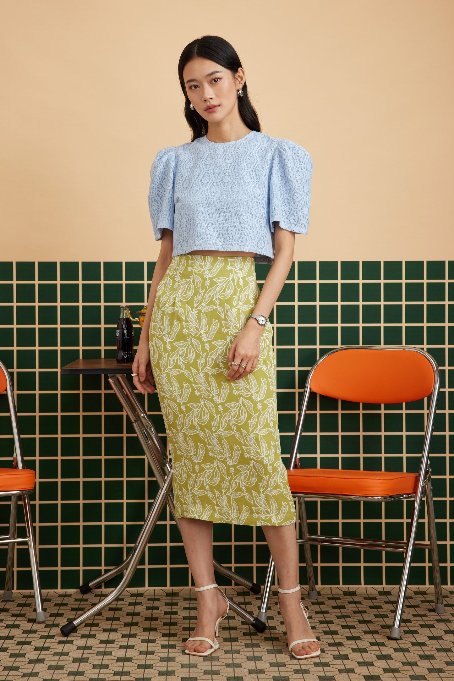 NARI SKIRT IN SPRING FROST