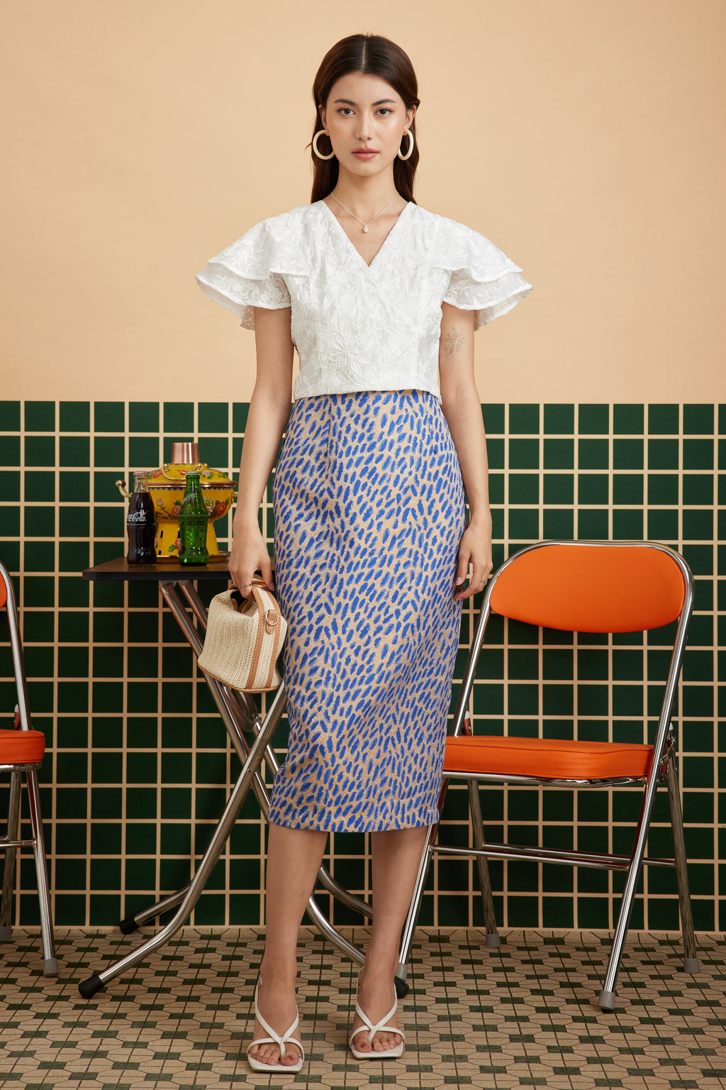 PHOENIX TOP IN BRODERIE