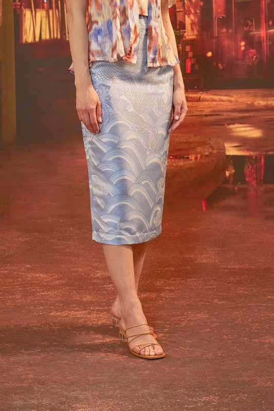 NARI SKIRT IN NAGA BLUE