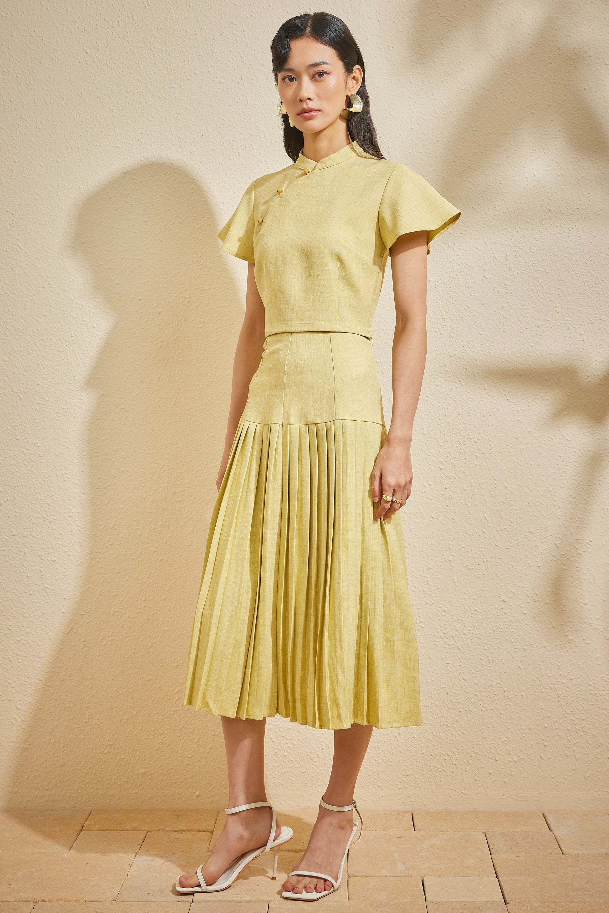 PINGYANG TOP IN LEMONGRASS SILK