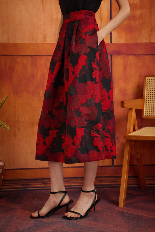 HANA SKIRT IN MIDNIGHT ROBIN