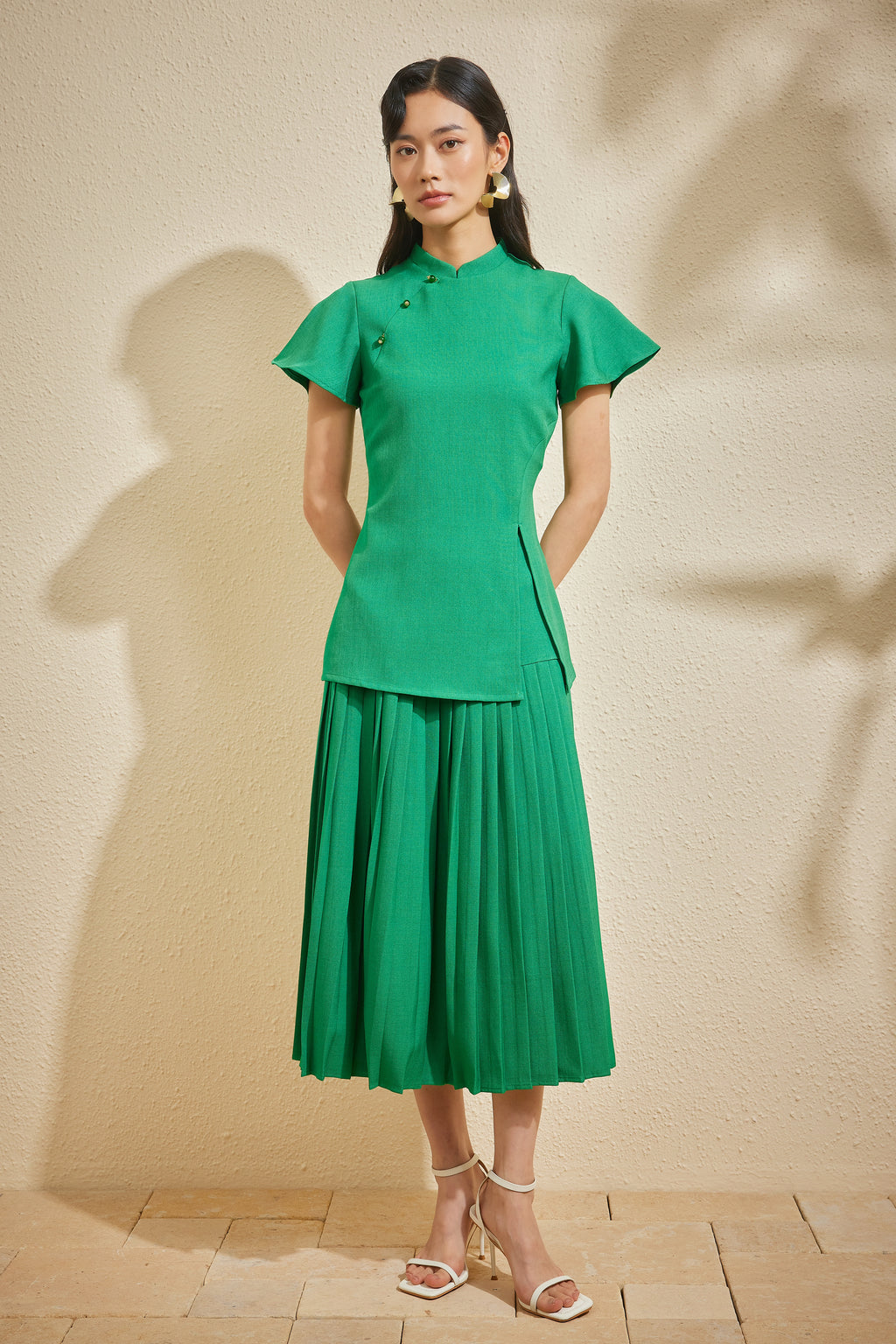 SOUTHERNER TOP IN PINE GREEN
