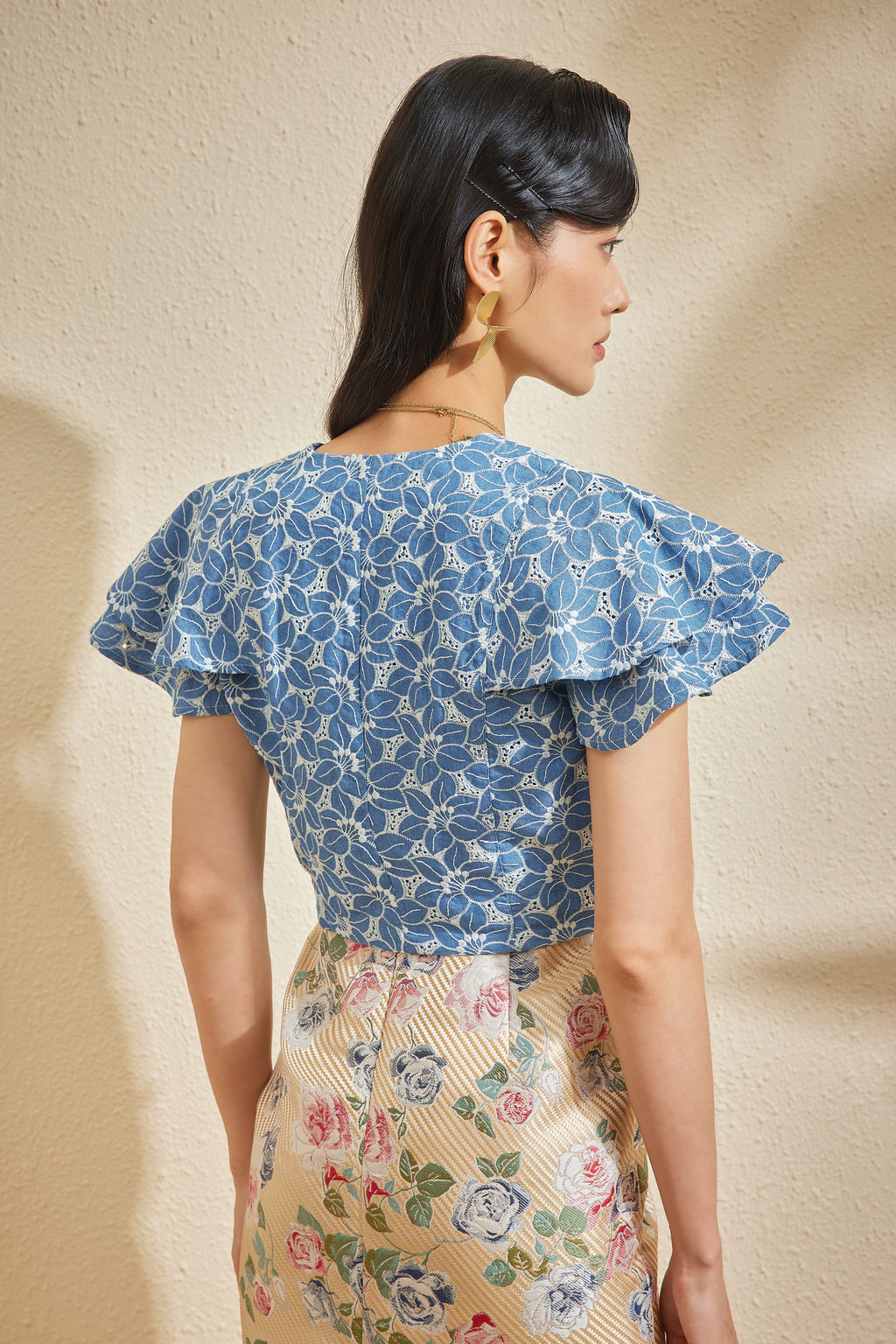PHOENIX TOP IN BLUE AZALEA