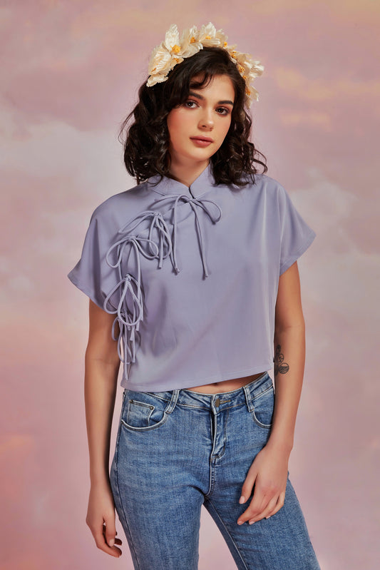 YAN TOP IN LILAC
