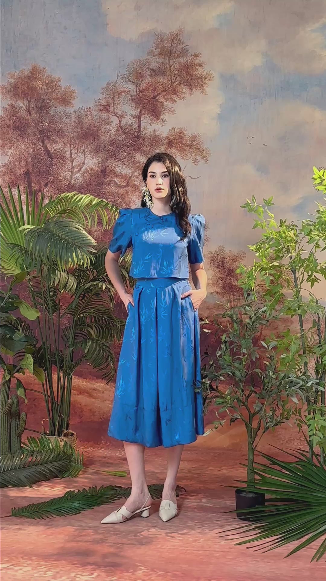 CAMISA IN KINGFISHER BLUE